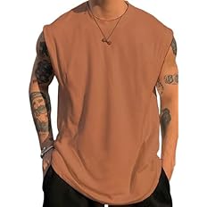 The Modern Soul Men Cotton Blend Athletic Gym Tank Tops Sleeveless Sports Vest - Image 2