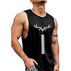 The Modern Soul Men Cotton Blend Athletic Gym Tank Tops Sleeveless Sports Vest - Image 3